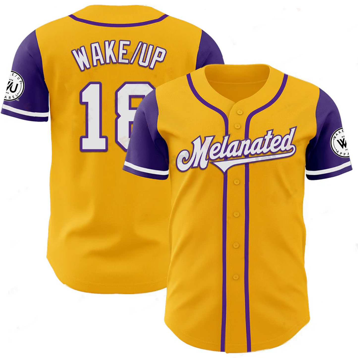 Melanated Jersey - Gold/Purple