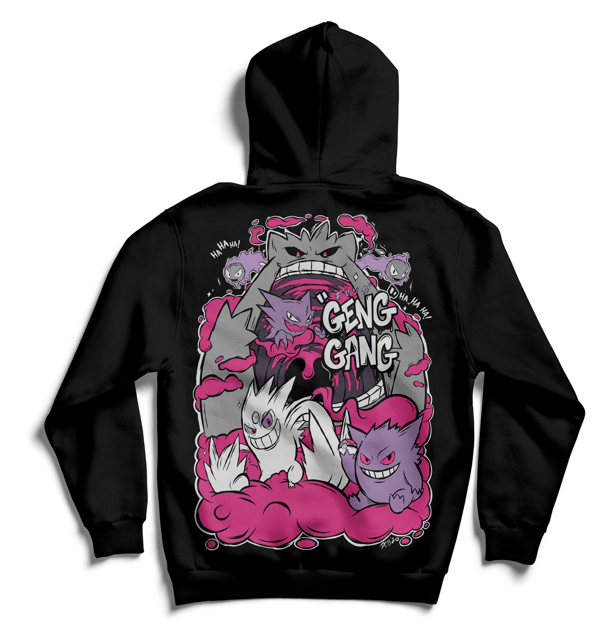 "GENG GANG" Zip-Up Hoodie